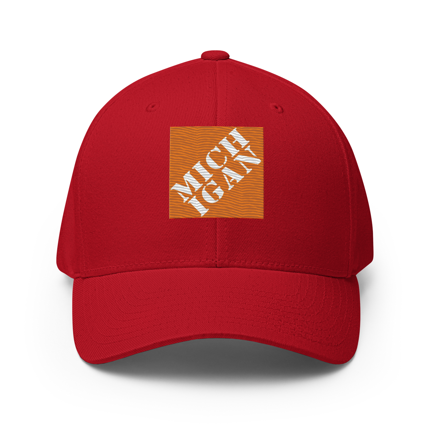 'Michigan' Fitted Baseball Cap | Construction Retail Parody