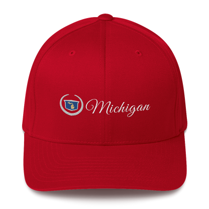 'Michigan' Fitted Baseball Cap | Luxury Auto Parody