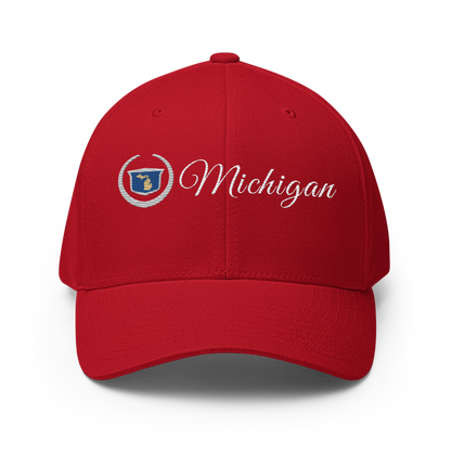 'Michigan' Fitted Baseball Cap | Luxury Auto Parody