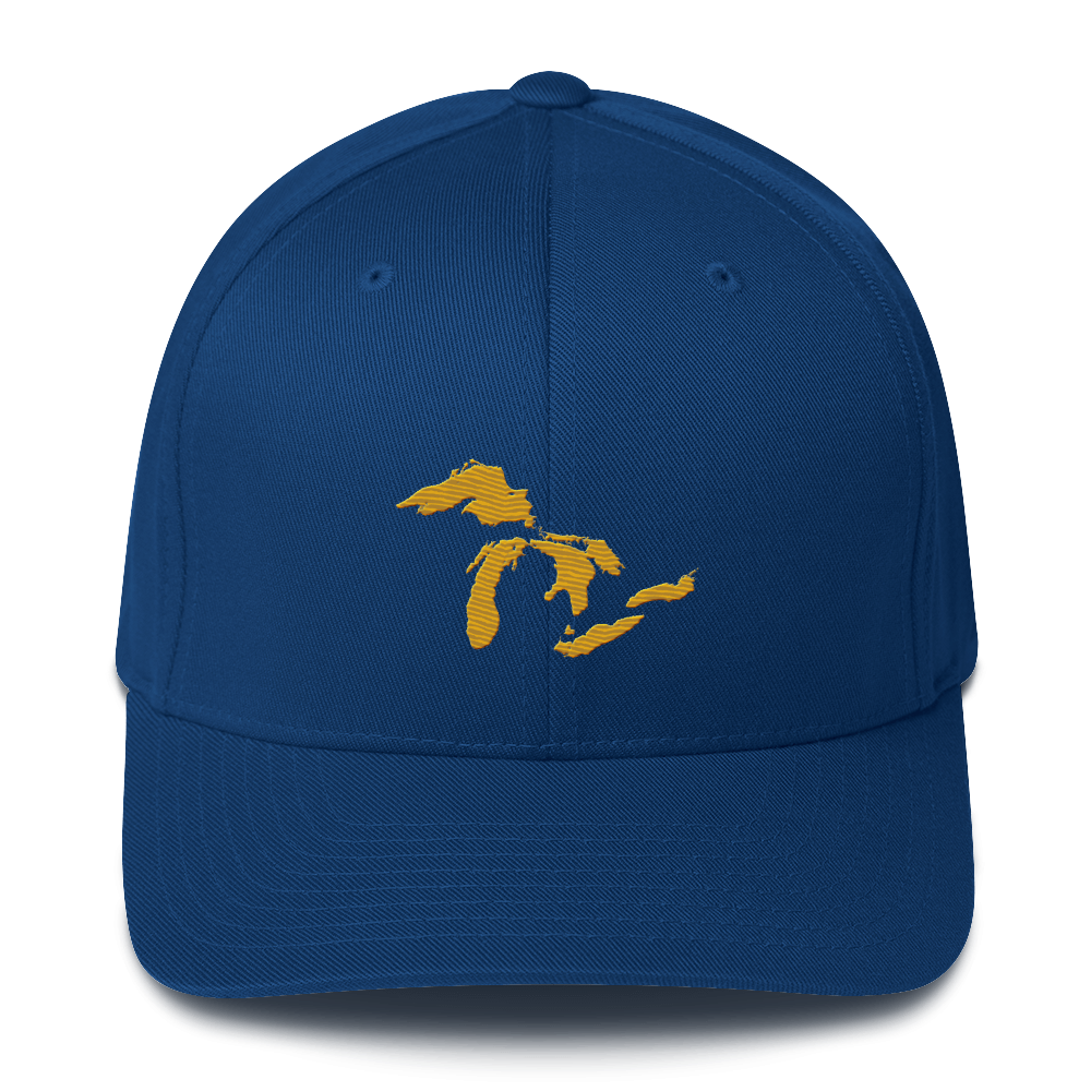 Great Lakes Fitted Baseball Cap (Gold)