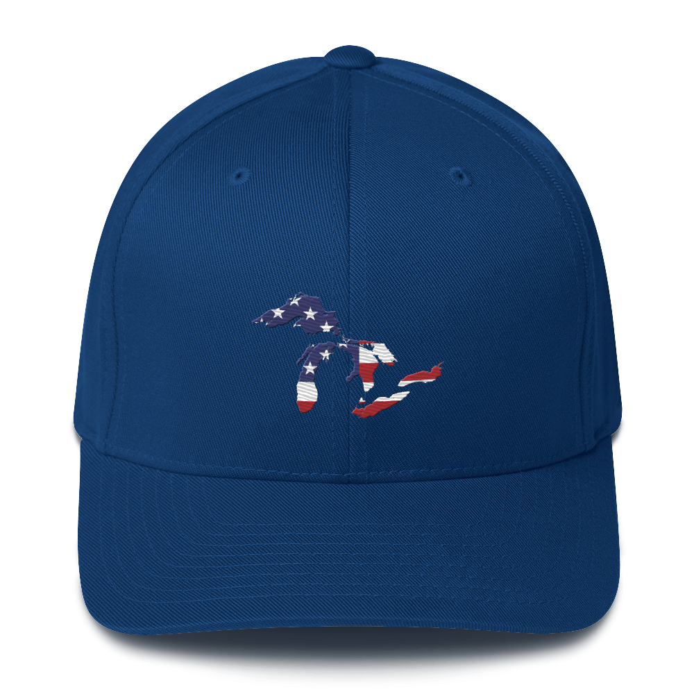 Great Lakes Fitted Baseball Cap (Patriotic Edition)