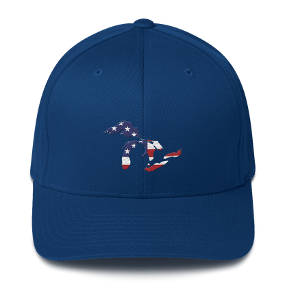 Great Lakes Fitted Baseball Cap (Patriotic Edition)