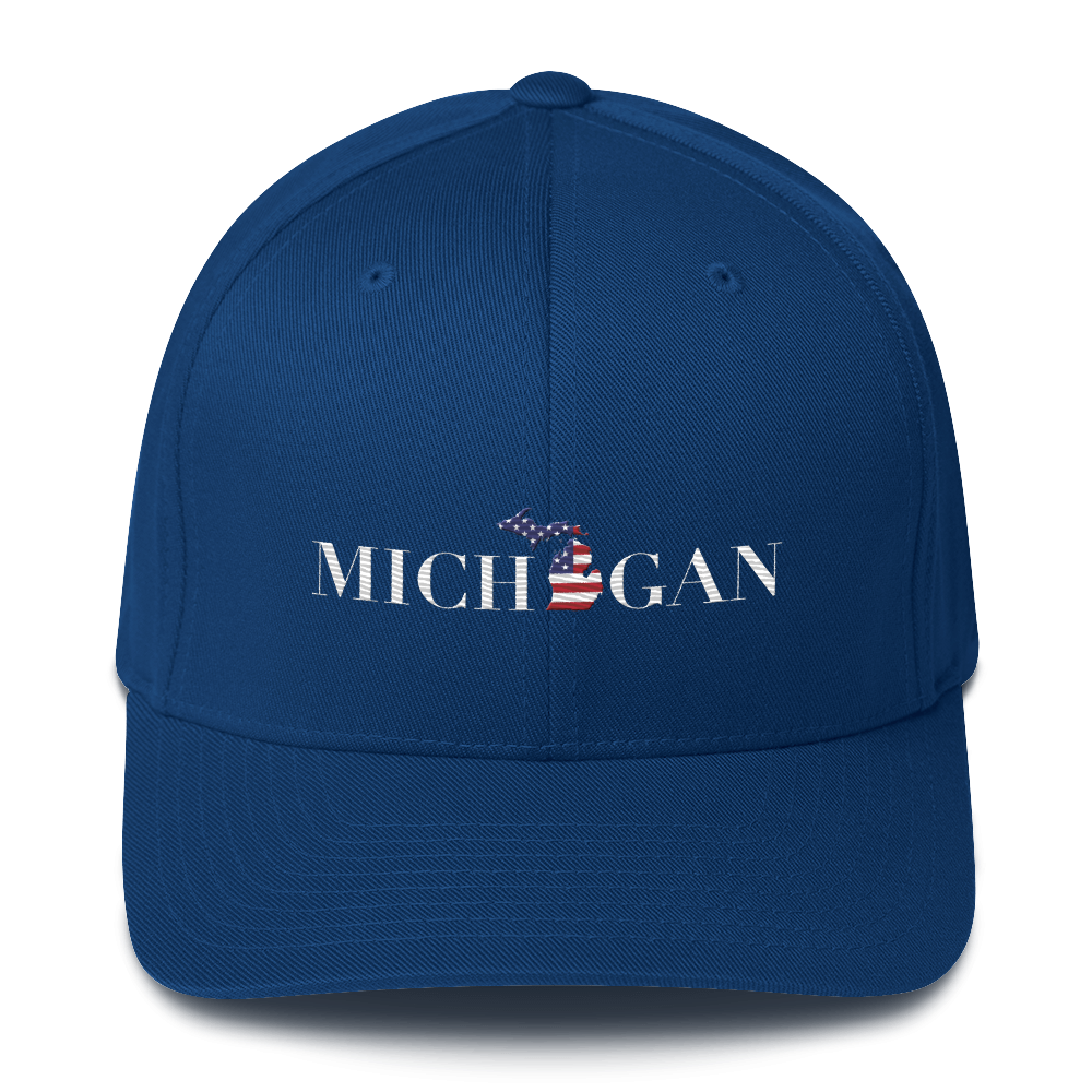 'Michigan' Fitted Baseball Cap (Didone Patriot Edition)