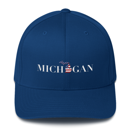 'Michigan' Fitted Baseball Cap (Didone Patriot Edition)