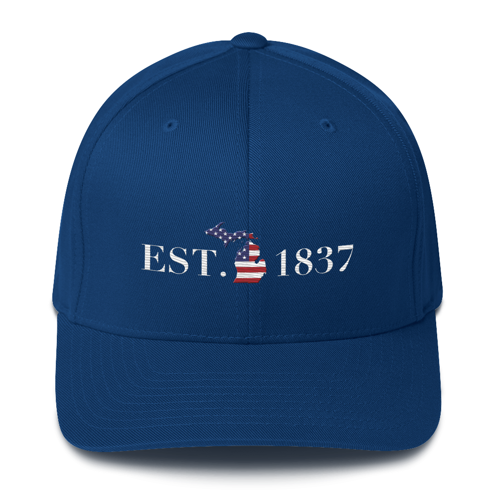 Michigan 'EST. 1837' Fitted Baseball Cap (Patriot Edition)