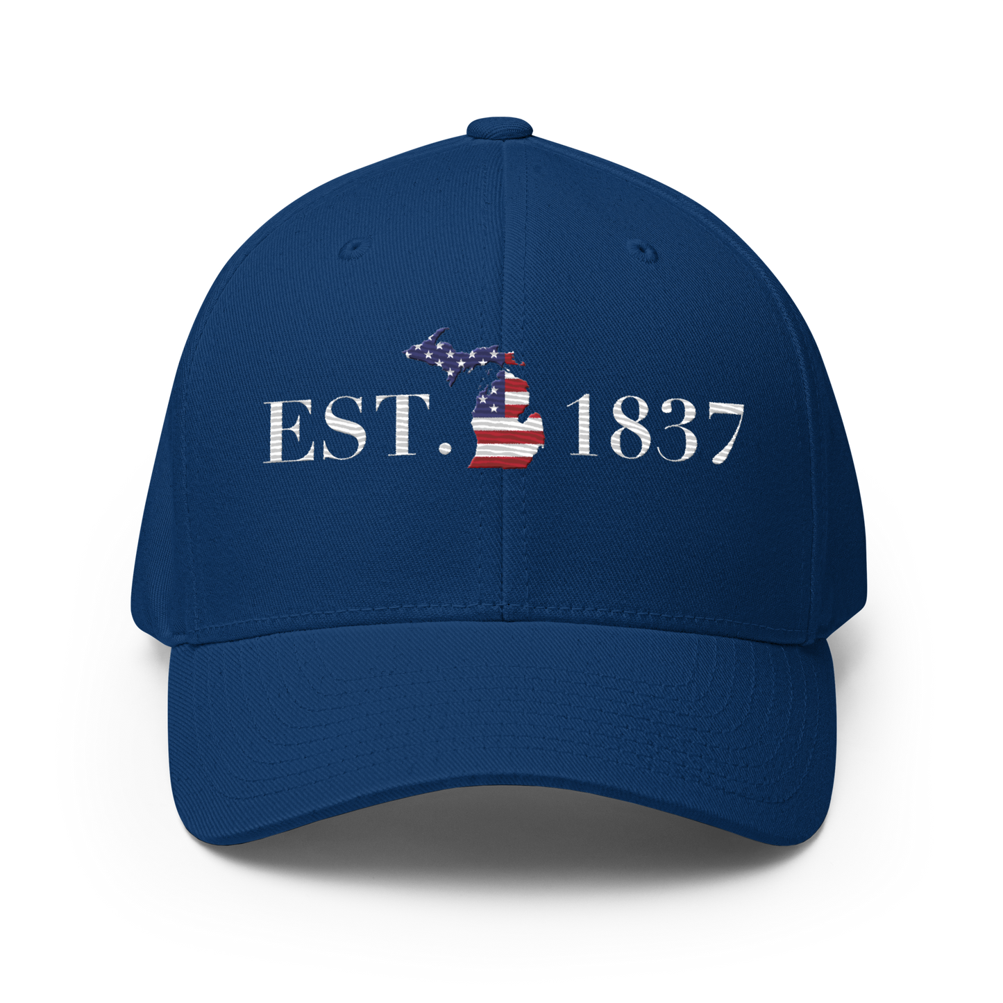 Michigan 'EST. 1837' Fitted Baseball Cap (Patriot Edition)