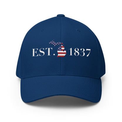 Michigan 'EST. 1837' Fitted Baseball Cap (Patriot Edition)