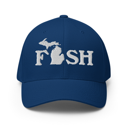 Michigan 'Fish' Fitted Baseball Cap