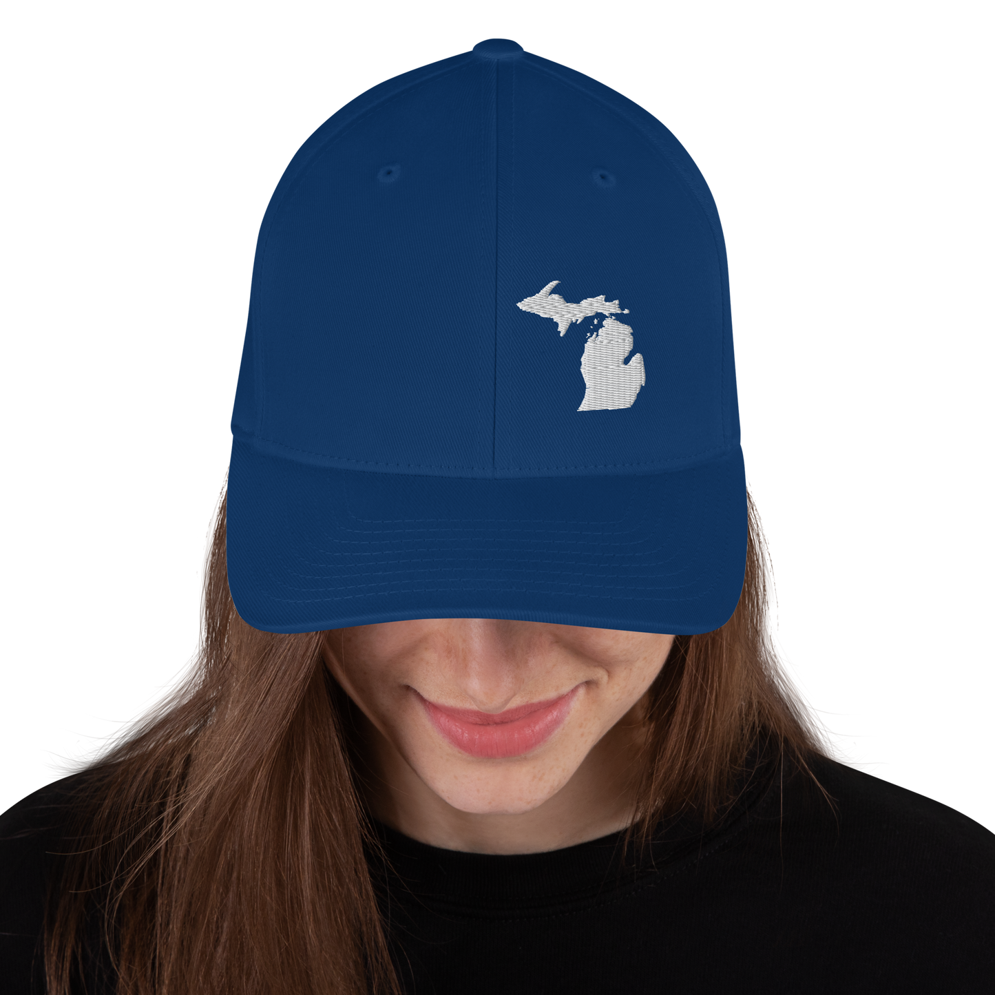 Michigan Fitted Baseball Cap (MI Outline)