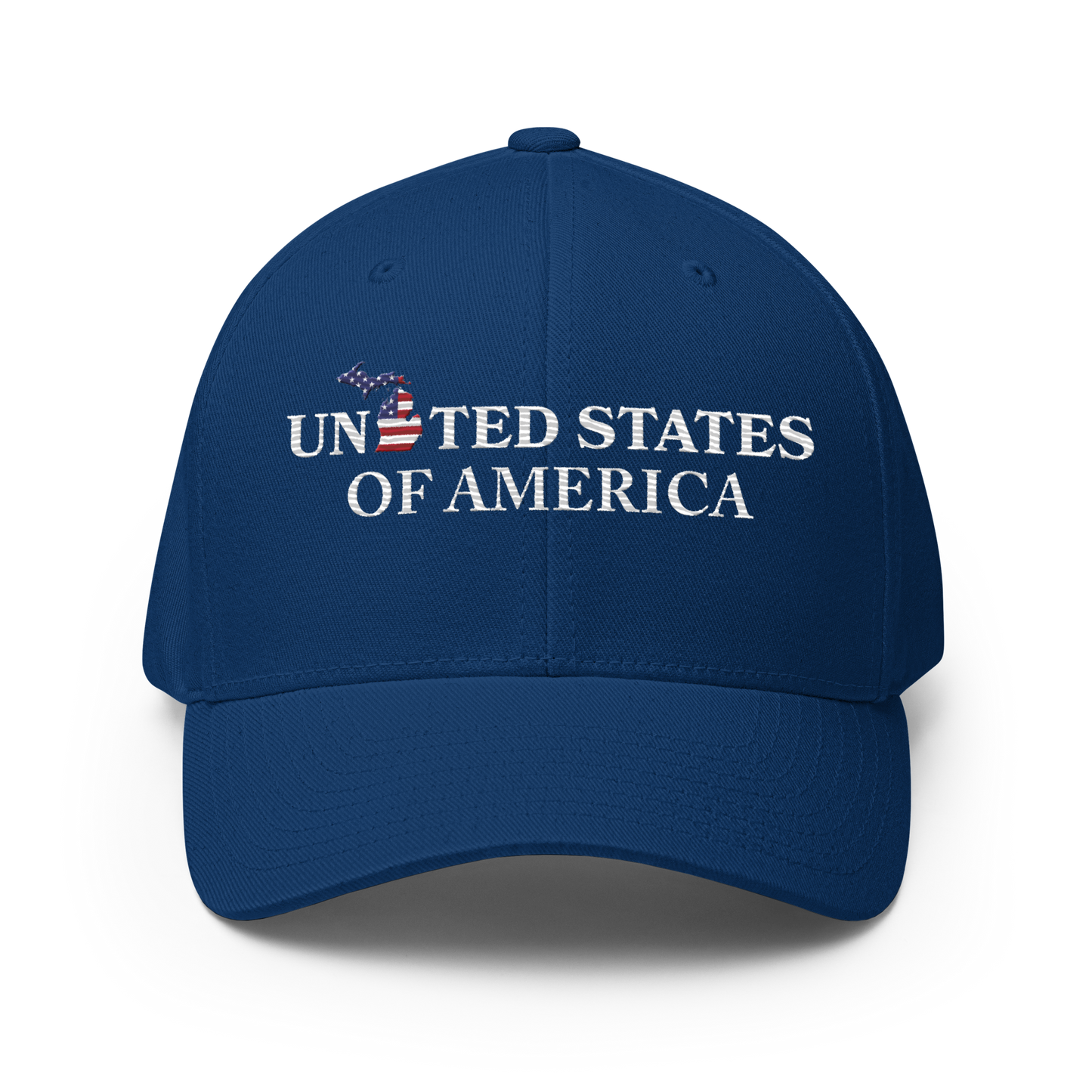 Michigan 'United States of America' Fitted Baseball Cap