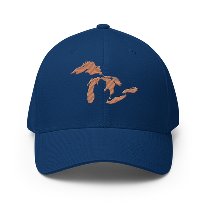 Great Lakes Fitted Baseball Cap (Copper)