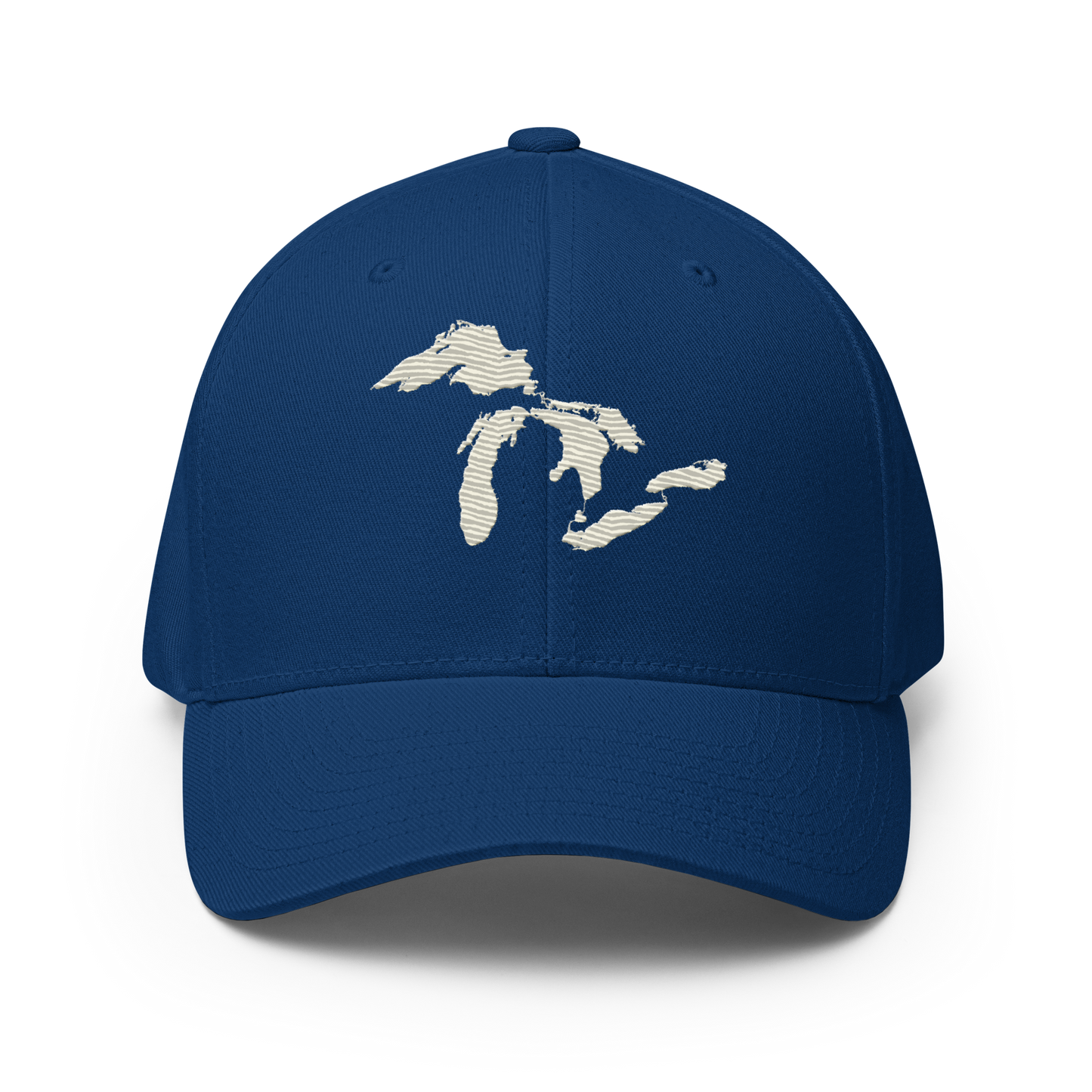 Great Lakes Fitted Baseball Cap (Ivory White)