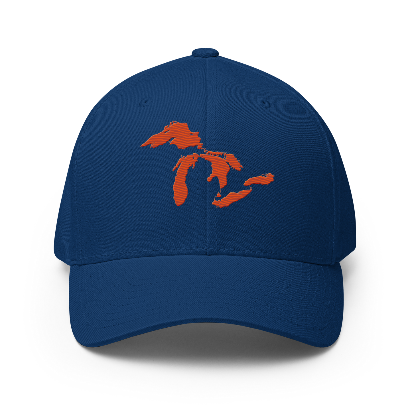 Great Lakes Fitted Baseball Cap (Maple Leaf Orange)