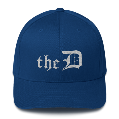 Detroit 'The D' Fitted Baseball Cap | Platinum