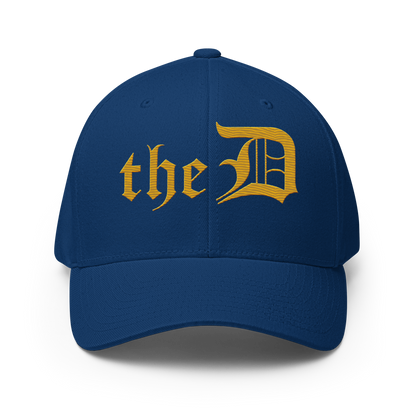 Detroit 'The D' Fitted Baseball Cap | Gold