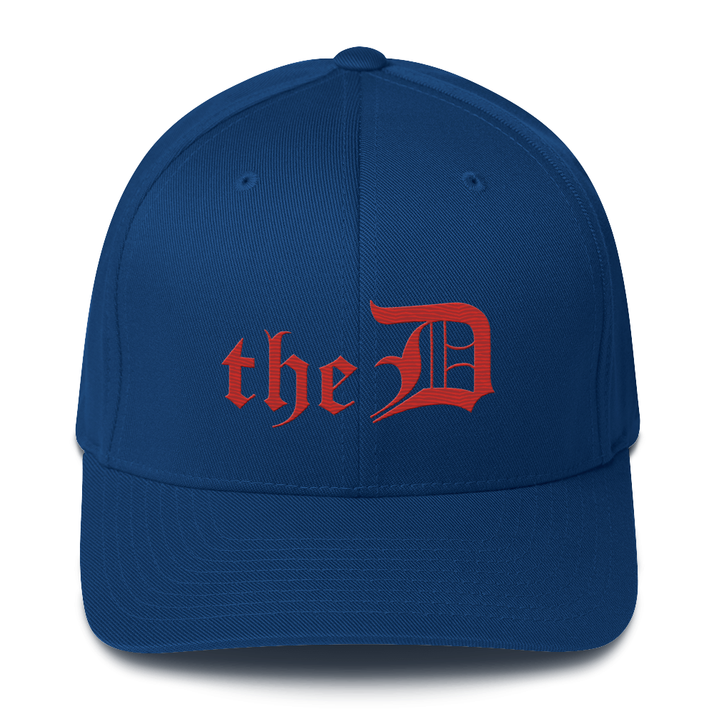 Detroit 'The D' Fitted Baseball Cap | Aliform Red