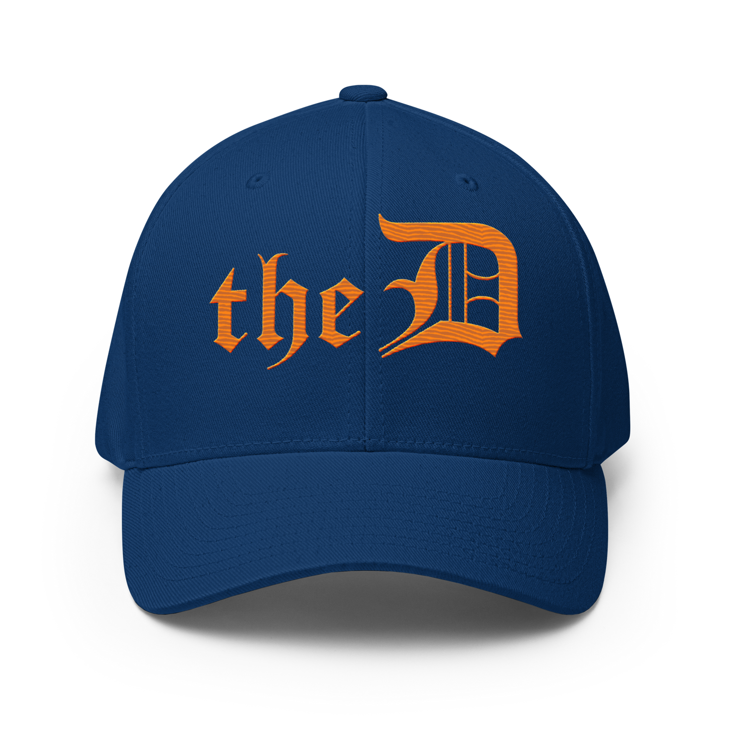 Detroit 'The D' Fitted Baseball Cap | Orange