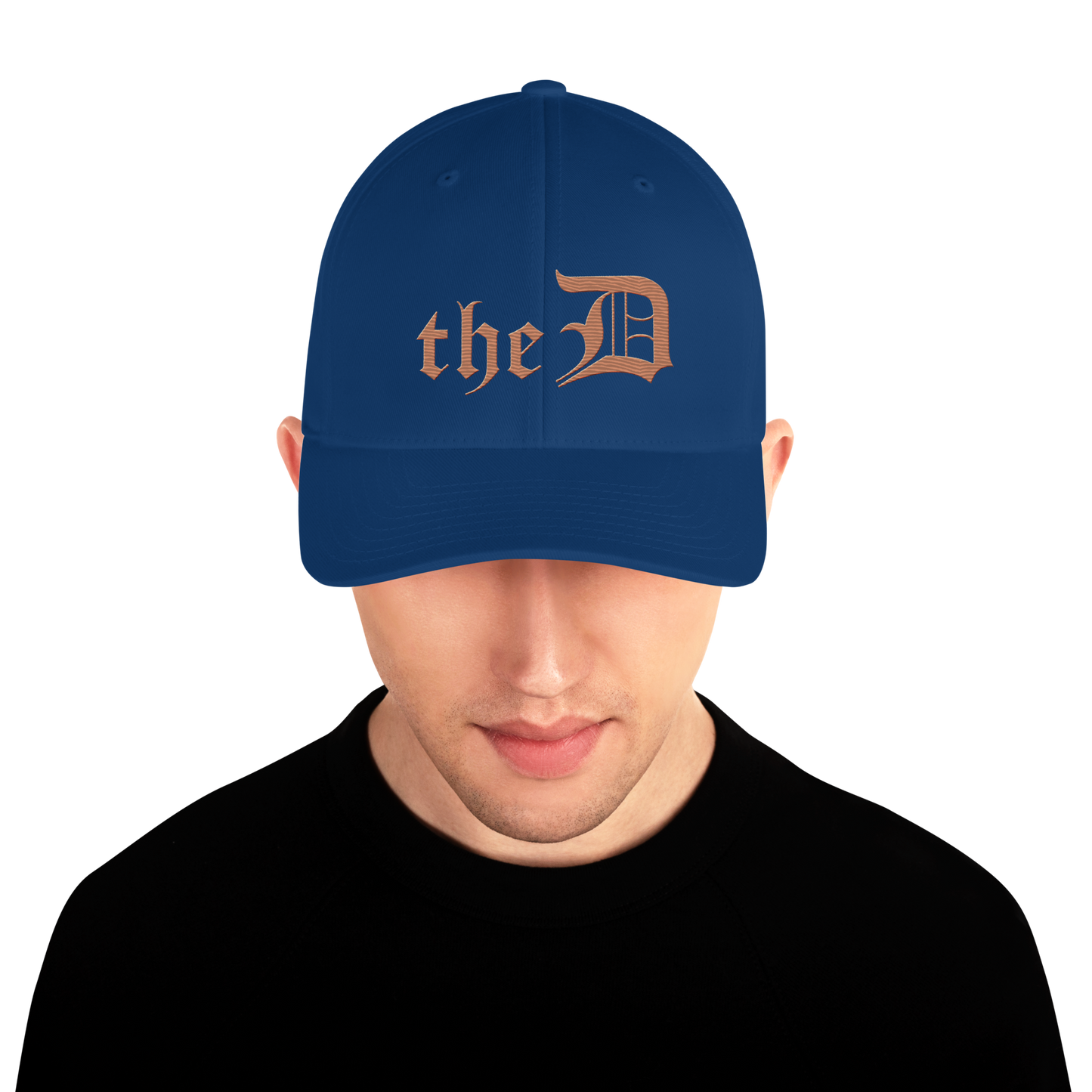 Detroit 'The D' Fitted Baseball Cap | Copper