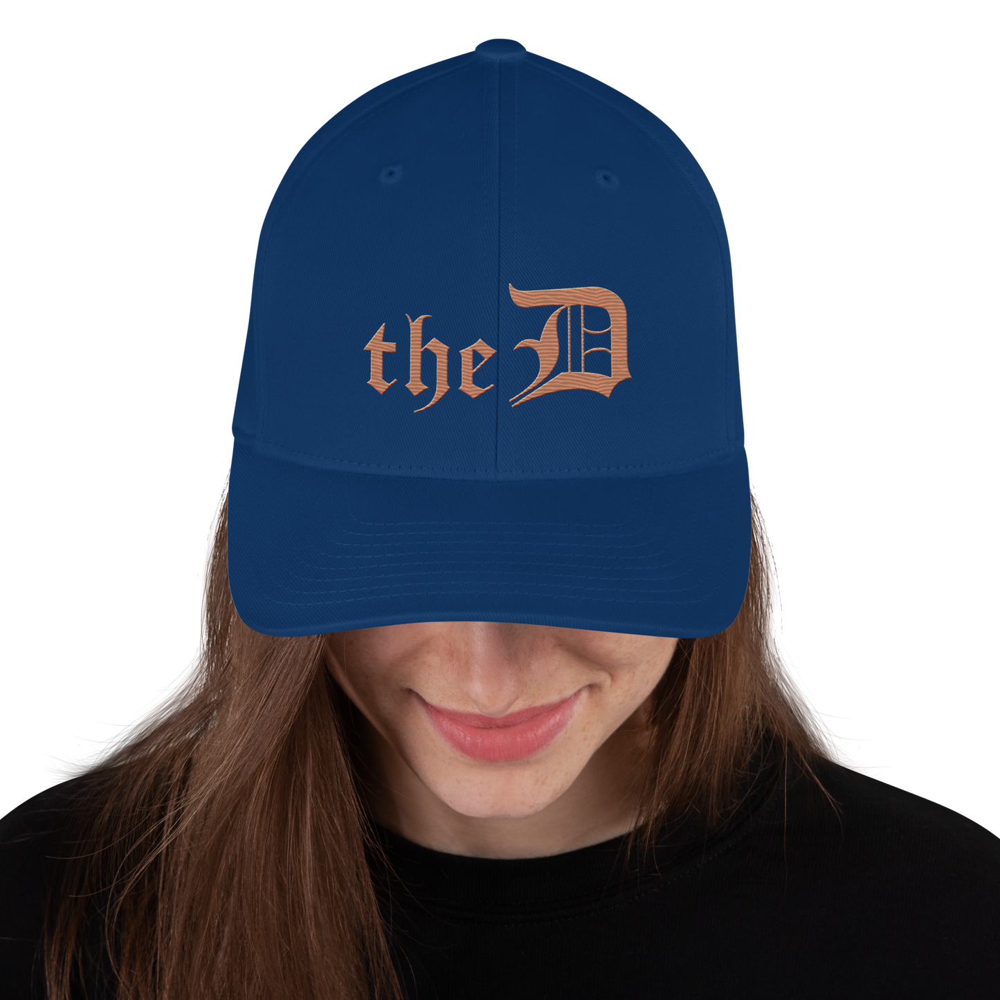 Detroit 'The D' Fitted Baseball Cap | Copper