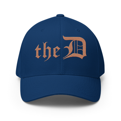 Detroit 'The D' Fitted Baseball Cap | Copper