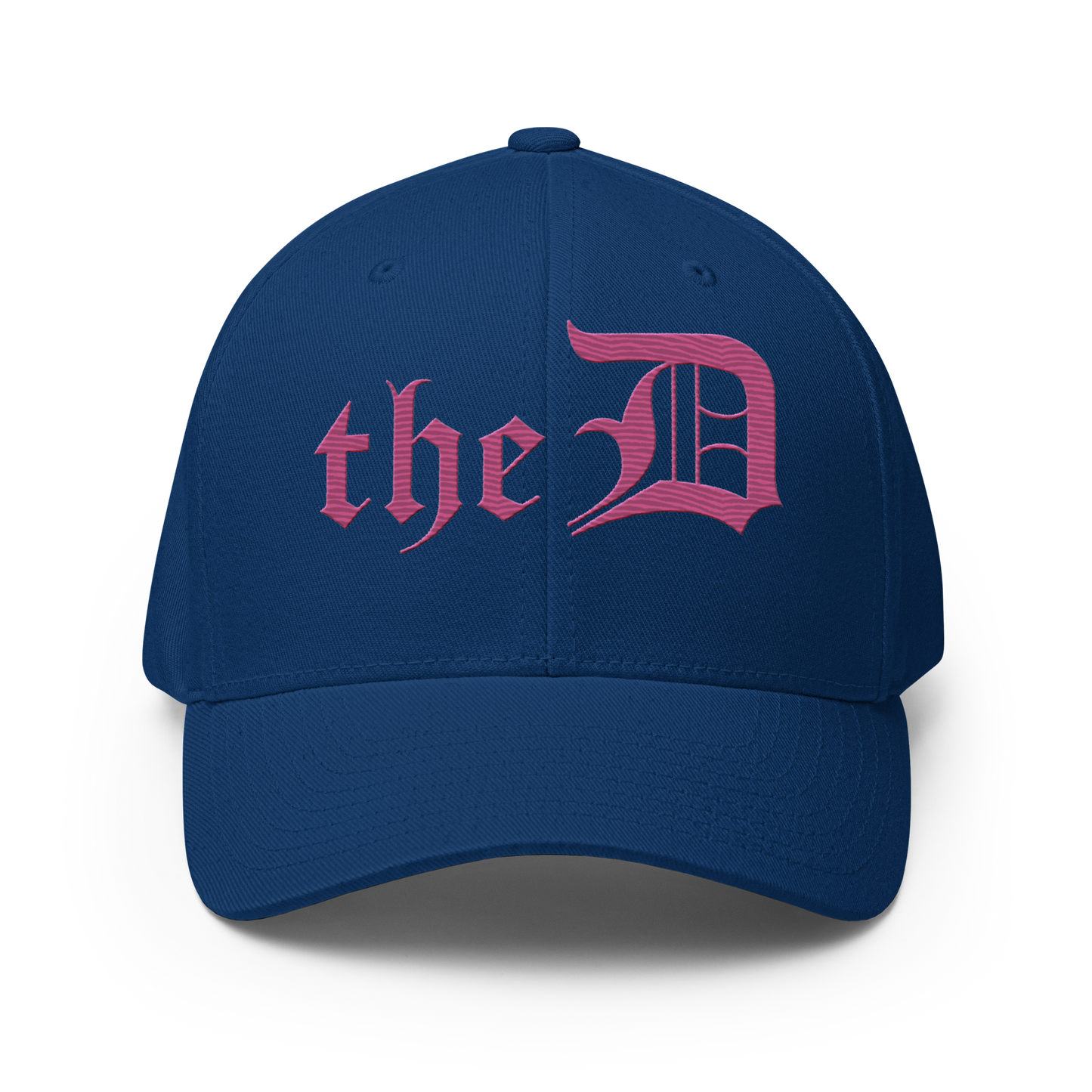 Detroit 'The D' Fitted Baseball Cap | Apple Blossom Pink