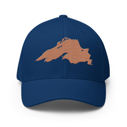 Lake Superior Fitted Baseball Cap | Copper