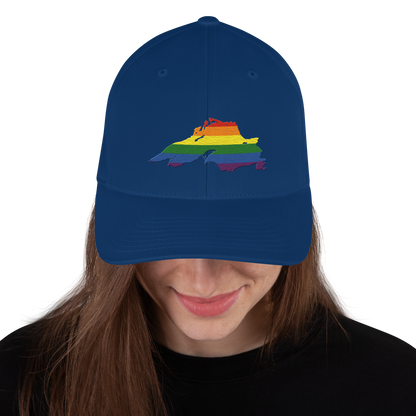 Lake Superior Fitted Baseball Cap | Rainbow Pride Edition