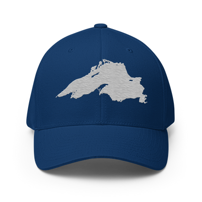 Lake Superior Fitted Baseball Cap | Platinum