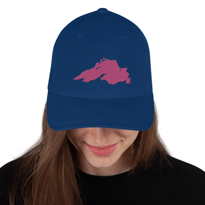 Lake Superior Fitted Baseball Cap | Apple Blossom Pink