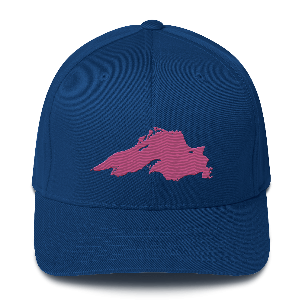 Lake Superior Fitted Baseball Cap | Apple Blossom Pink