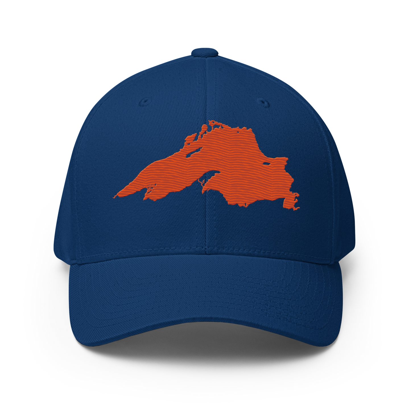 Lake Superior Fitted Baseball Cap | Maple Leaf Orange