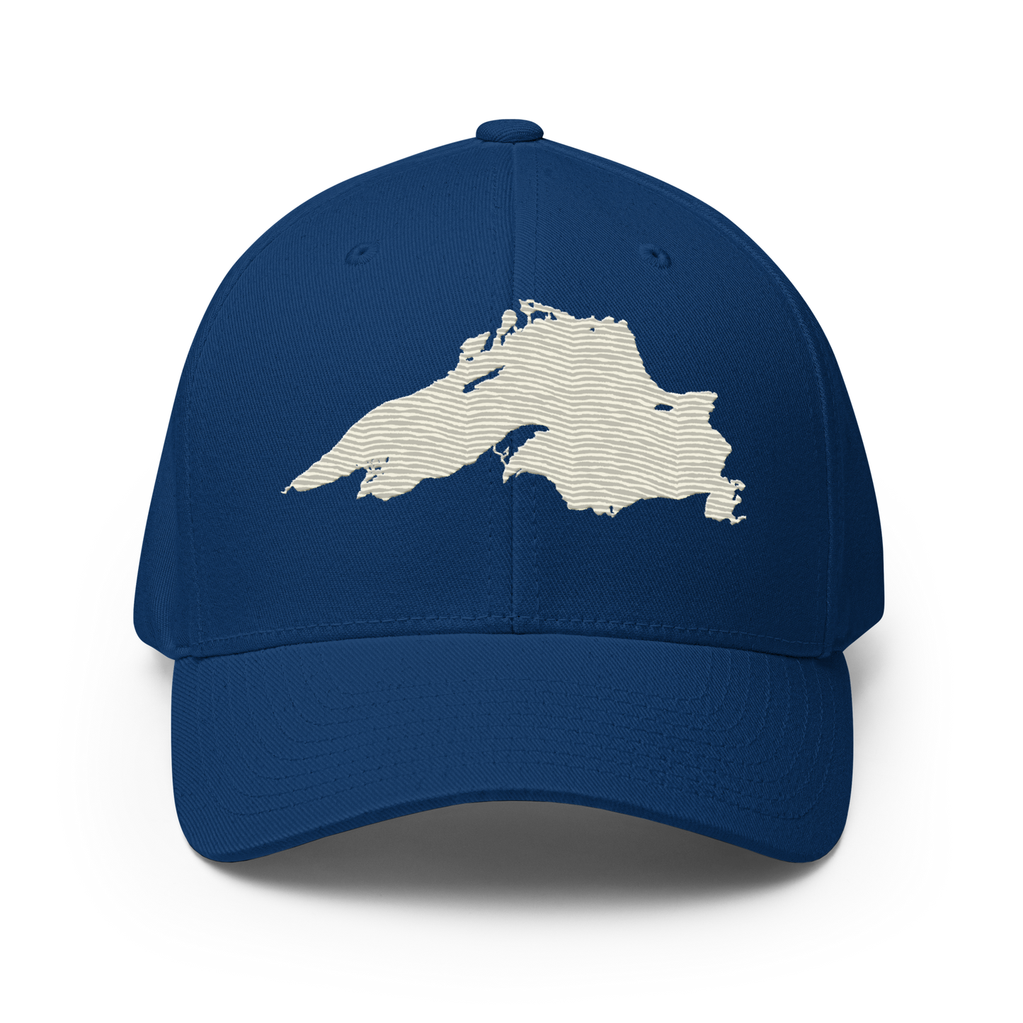 Lake Superior Fitted Baseball Cap | Ivory White