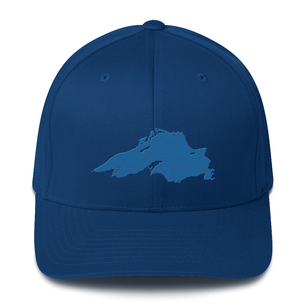 Lake Superior Fitted Baseball Cap | Azure