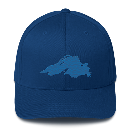 Lake Superior Fitted Baseball Cap | Azure