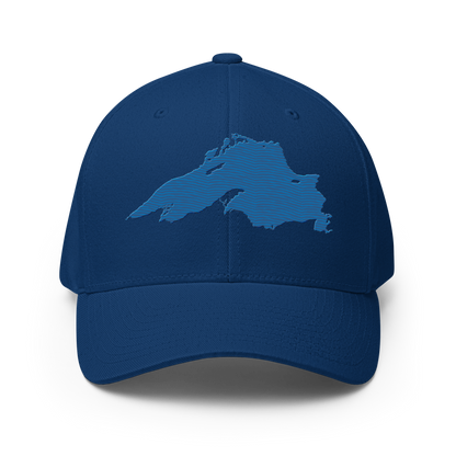 Lake Superior Fitted Baseball Cap | Azure