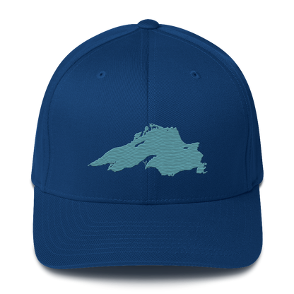 Lake Superior Fitted Baseball Cap | Huron Blue