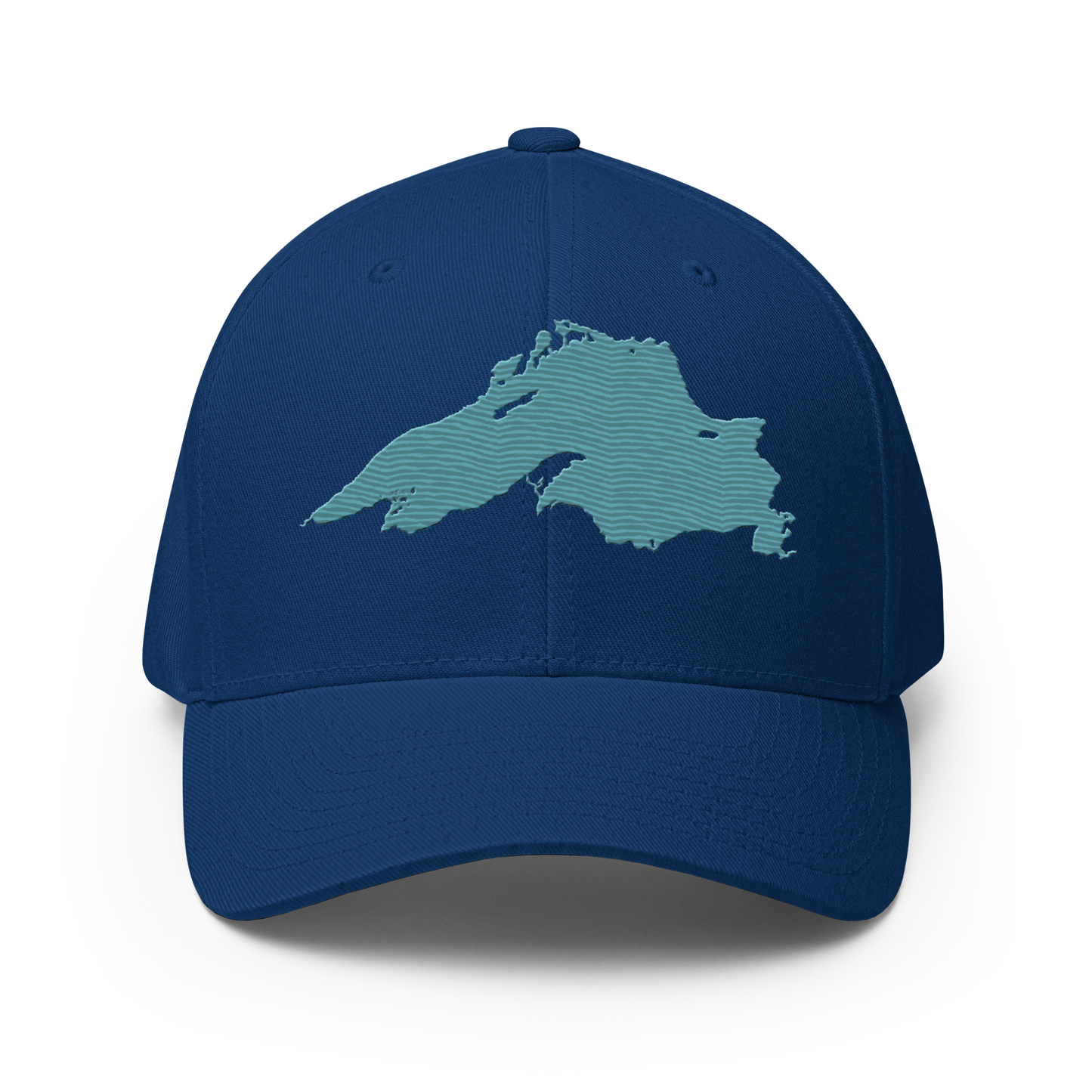 Lake Superior Fitted Baseball Cap | Huron Blue