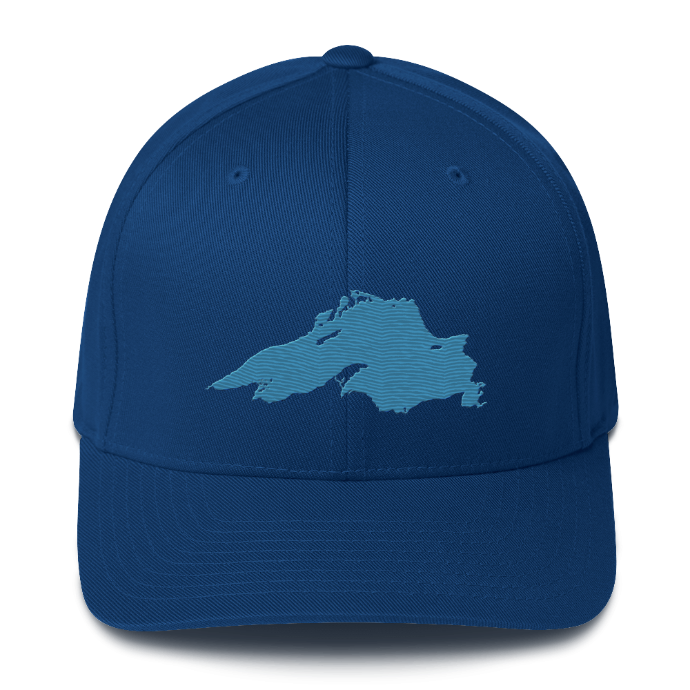 Lake Superior Fitted Baseball Cap | Traverse Blue