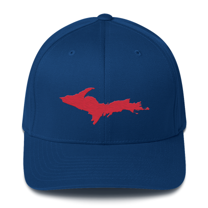 Upper Peninsula Fitted Baseball Cap | Lighthouse Red