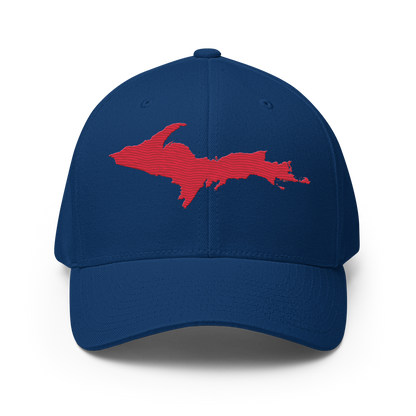 Upper Peninsula Fitted Baseball Cap | Lighthouse Red