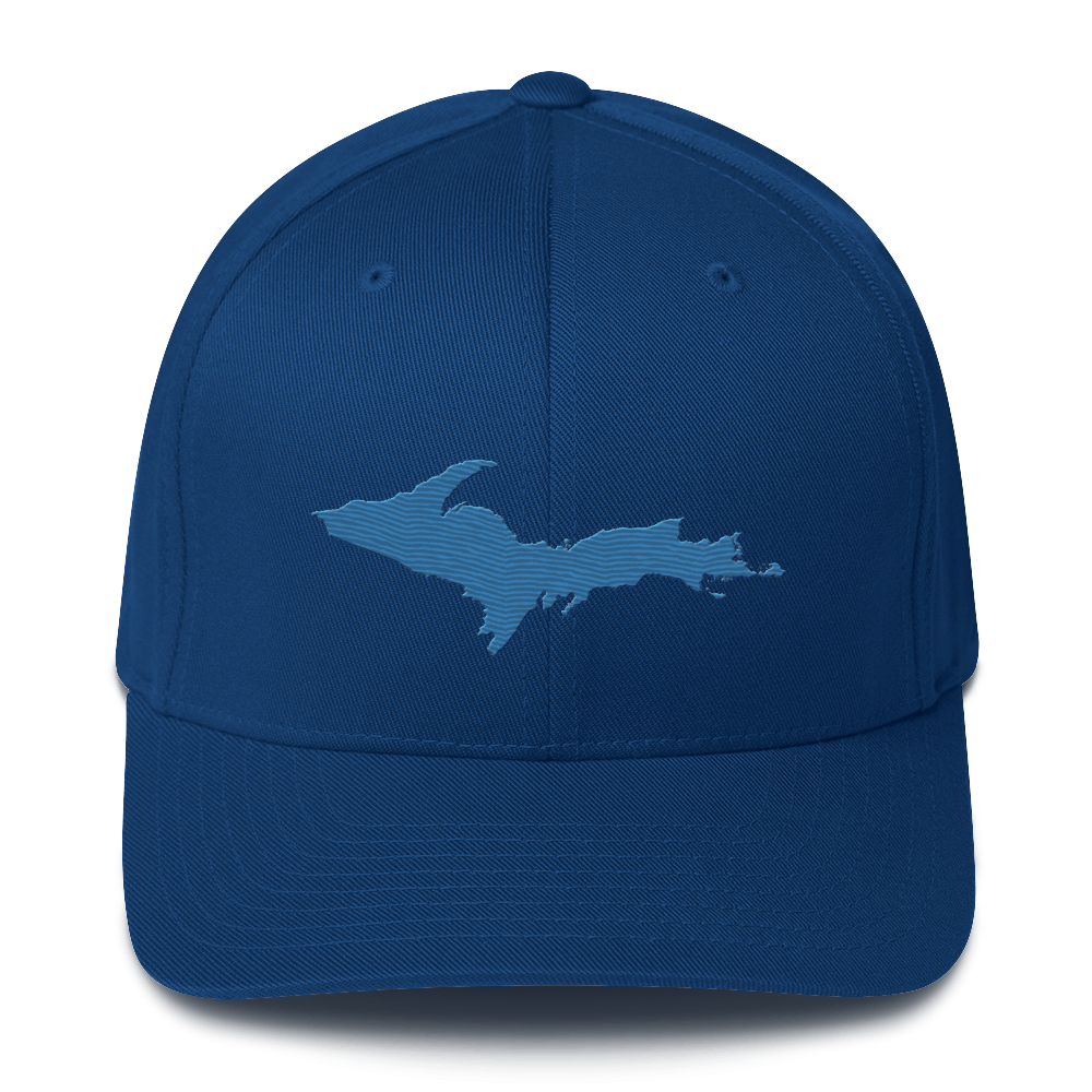 Upper Peninsula Fitted Baseball Cap | Superior Blue