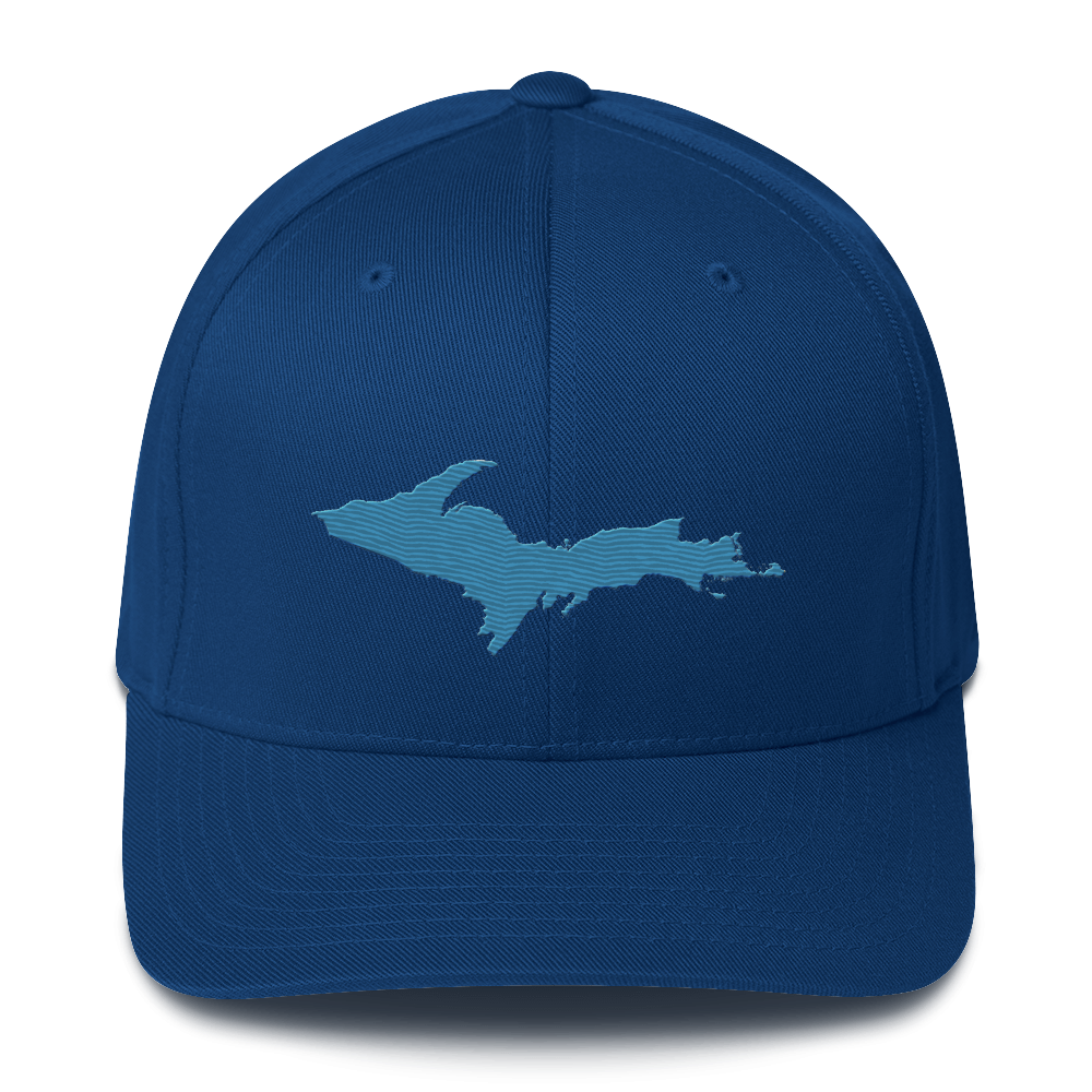 Upper Peninsula Fitted Baseball Cap | Traverse Blue