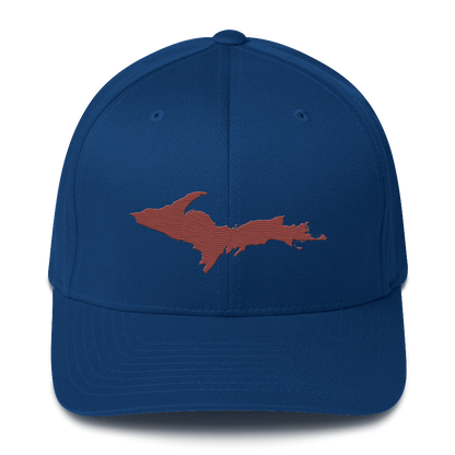 Upper Peninsula Fitted Baseball Cap | Ore Dock Red