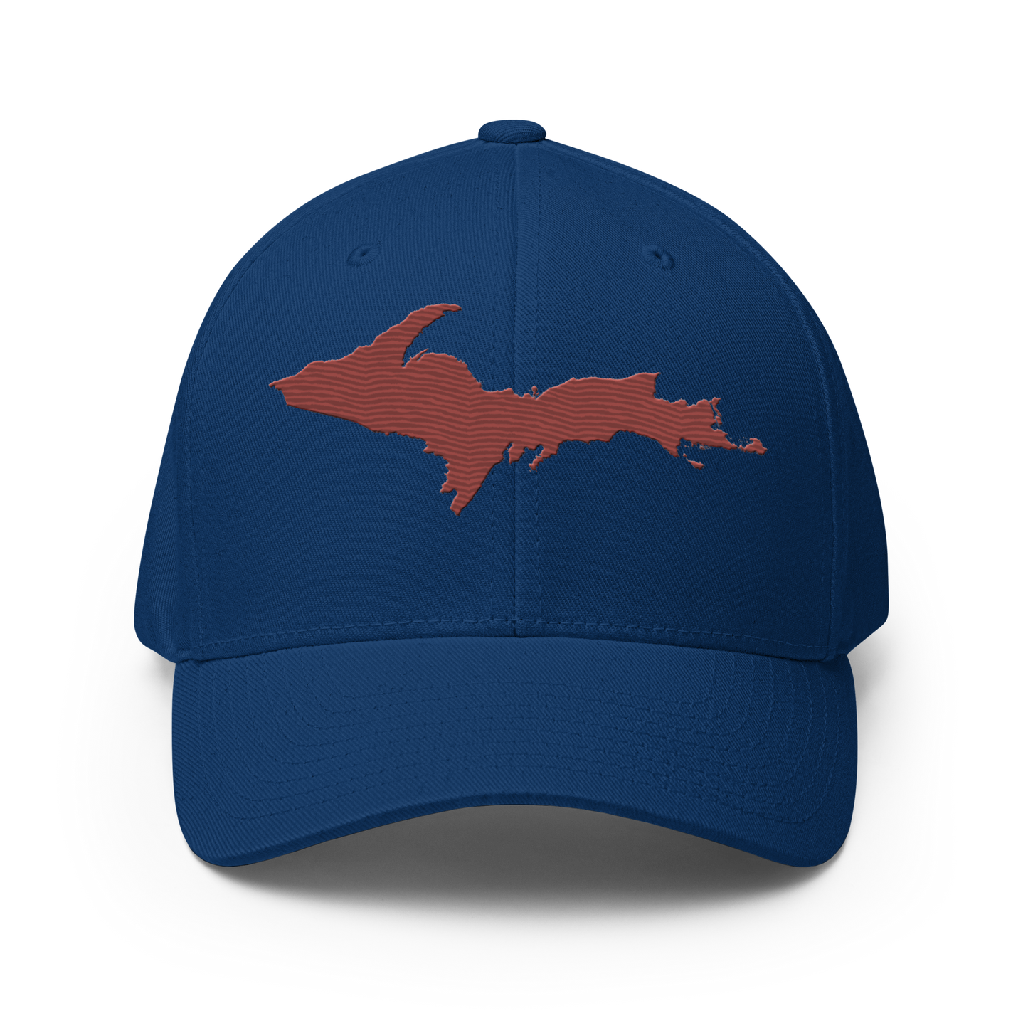 Upper Peninsula Fitted Baseball Cap | Ore Dock Red