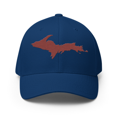 Upper Peninsula Fitted Baseball Cap | Ore Dock Red