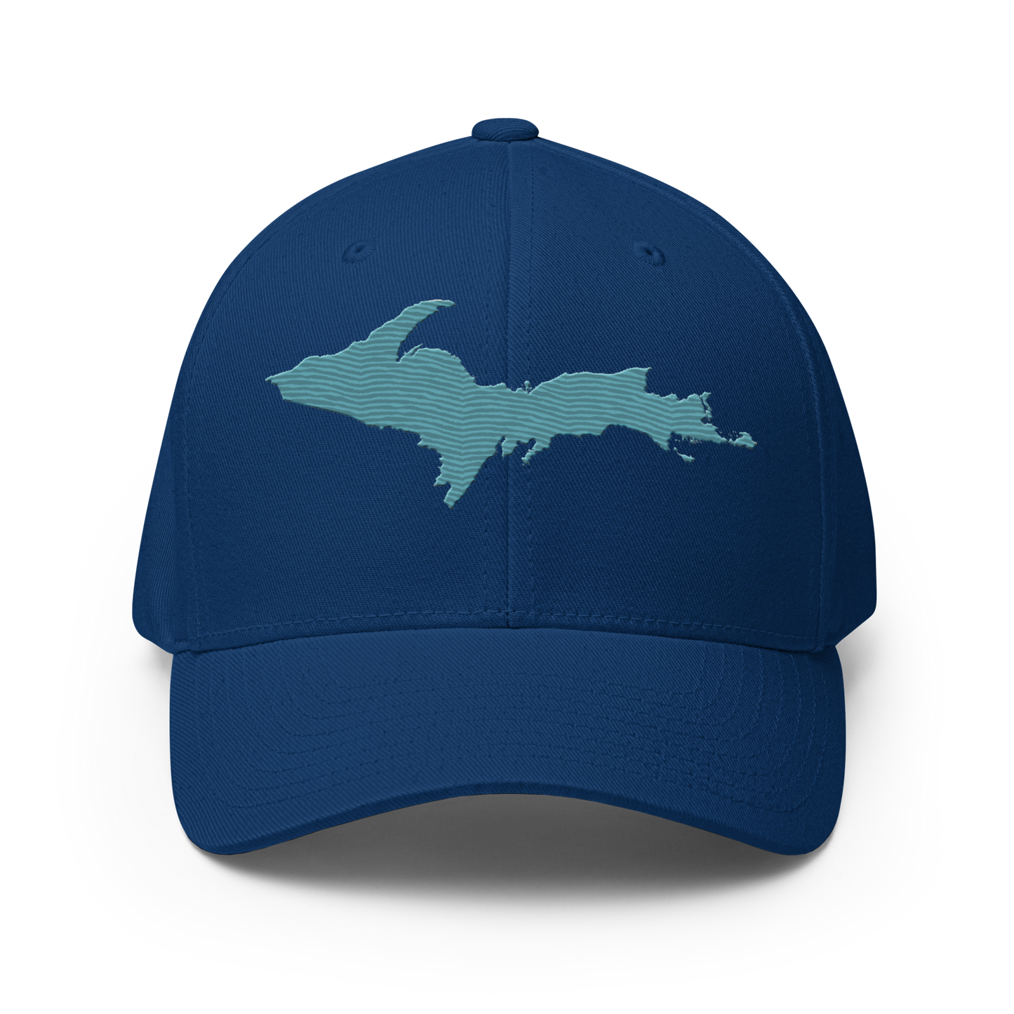 Upper Peninsula Fitted Baseball Cap | Huron Blue