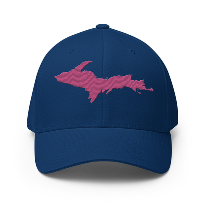 Upper Peninsula Fitted Baseball Cap | Apple Blossom Pink