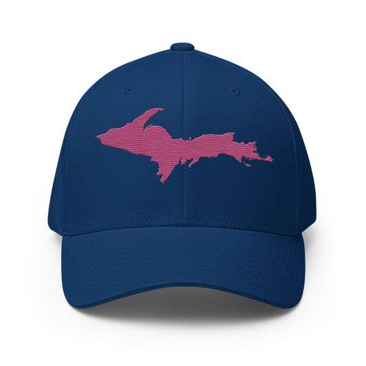 Upper Peninsula Fitted Baseball Cap | Apple Blossom Pink