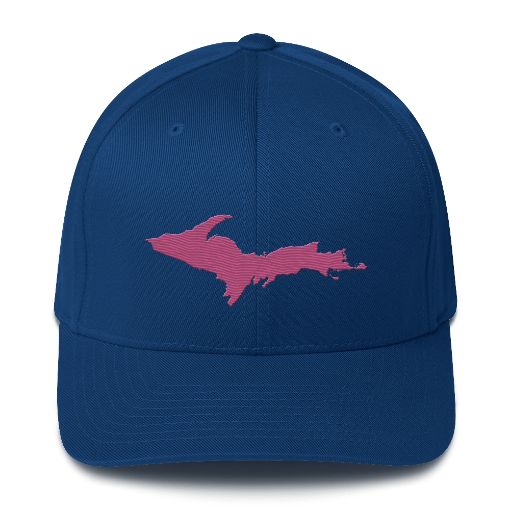 Upper Peninsula Fitted Baseball Cap | Apple Blossom Pink