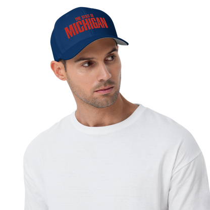 'The State of Michigan' Fitted Baseball Cap | Flying Superhero Parody